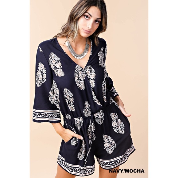 Border printer romper - Picture 3 of 3